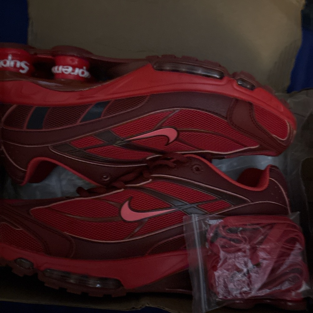 Nike Crimson and Black Athletic Shoes